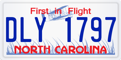 NC license plate DLY1797