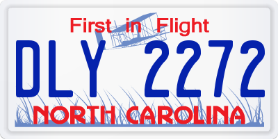 NC license plate DLY2272