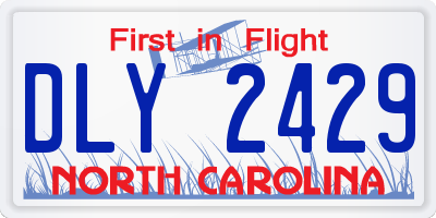 NC license plate DLY2429