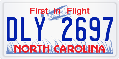 NC license plate DLY2697