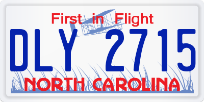 NC license plate DLY2715