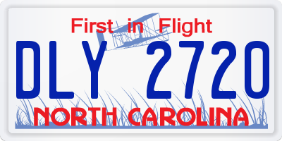 NC license plate DLY2720