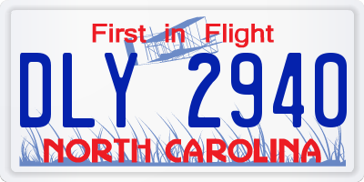 NC license plate DLY2940