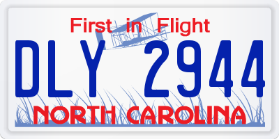 NC license plate DLY2944