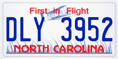 NC license plate DLY3952