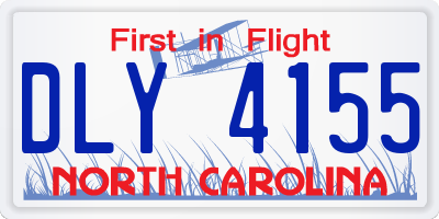 NC license plate DLY4155
