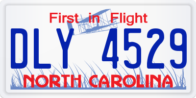 NC license plate DLY4529