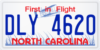 NC license plate DLY4620
