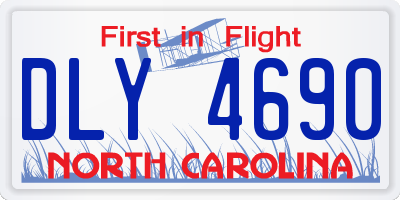 NC license plate DLY4690