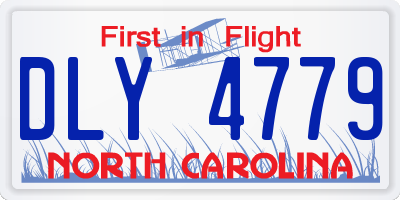NC license plate DLY4779
