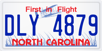 NC license plate DLY4879