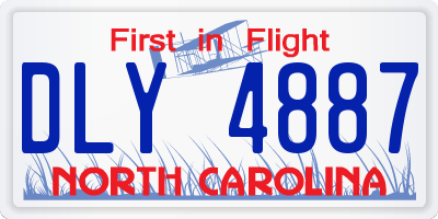 NC license plate DLY4887