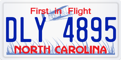 NC license plate DLY4895