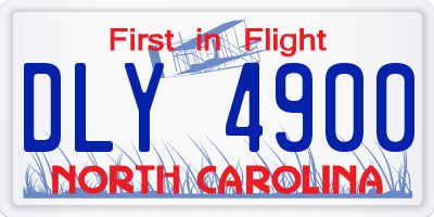 NC license plate DLY4900
