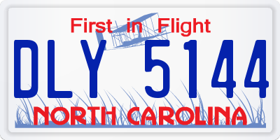 NC license plate DLY5144