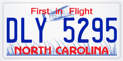 NC license plate DLY5295