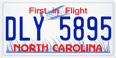 NC license plate DLY5895