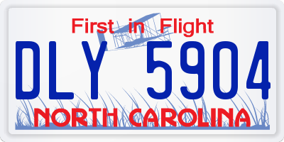 NC license plate DLY5904