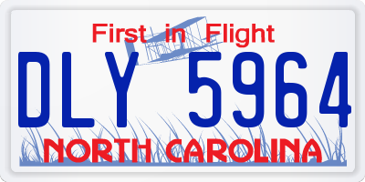 NC license plate DLY5964