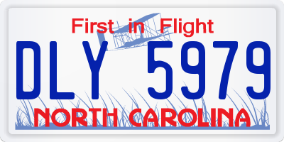NC license plate DLY5979