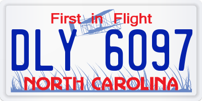 NC license plate DLY6097