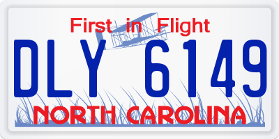 NC license plate DLY6149