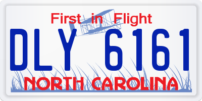 NC license plate DLY6161