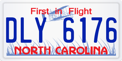NC license plate DLY6176