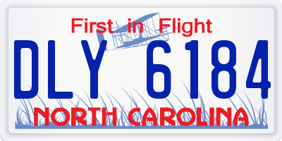 NC license plate DLY6184