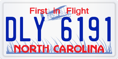 NC license plate DLY6191
