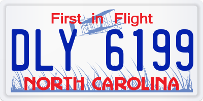 NC license plate DLY6199