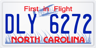 NC license plate DLY6272