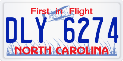 NC license plate DLY6274