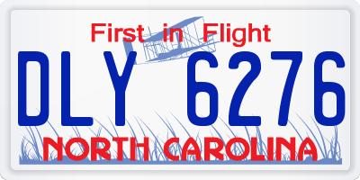 NC license plate DLY6276
