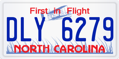 NC license plate DLY6279