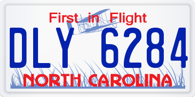 NC license plate DLY6284