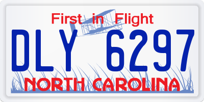 NC license plate DLY6297