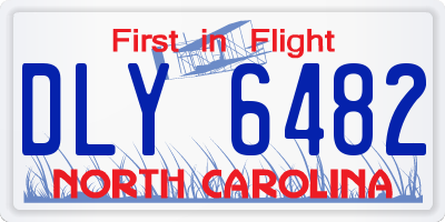 NC license plate DLY6482