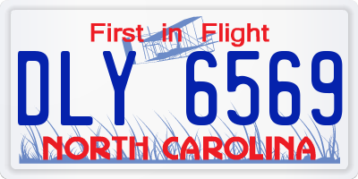 NC license plate DLY6569