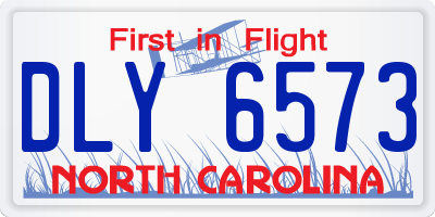 NC license plate DLY6573