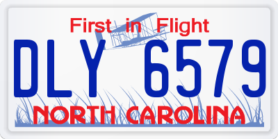 NC license plate DLY6579