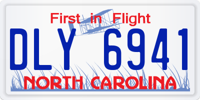 NC license plate DLY6941