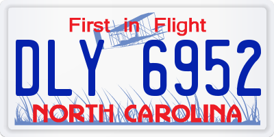 NC license plate DLY6952