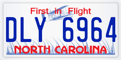 NC license plate DLY6964