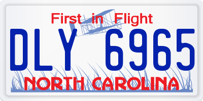 NC license plate DLY6965