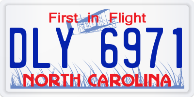 NC license plate DLY6971