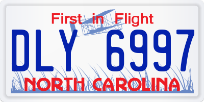 NC license plate DLY6997