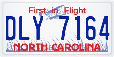 NC license plate DLY7164