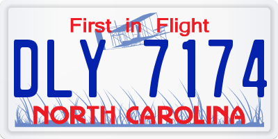 NC license plate DLY7174