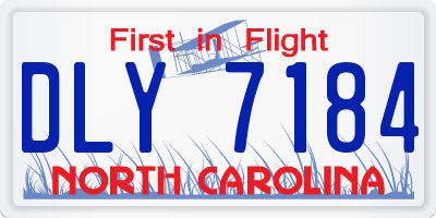 NC license plate DLY7184